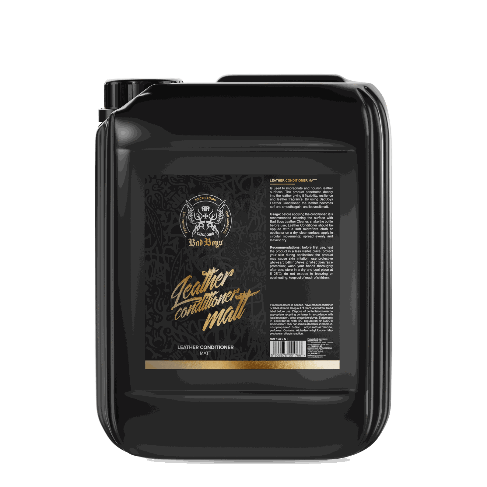 Кондиционер для кожи BadBoys Leather Conditioner Matt 5L