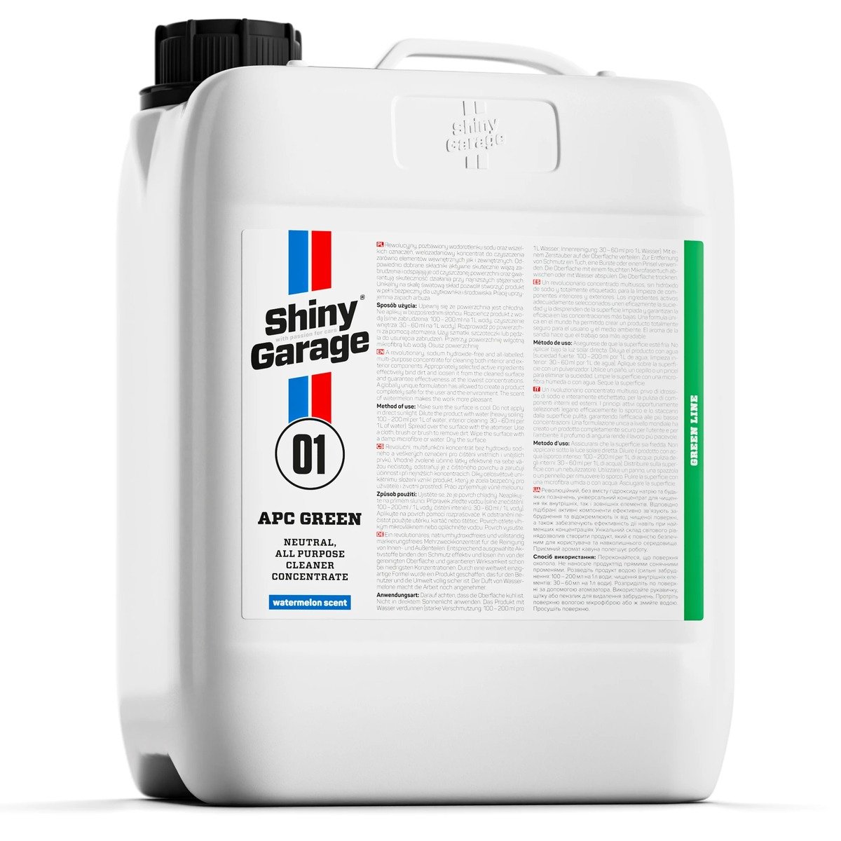 Shiny Garage APC Green 5l – Curățător universal sigur pentru toate suprafețele