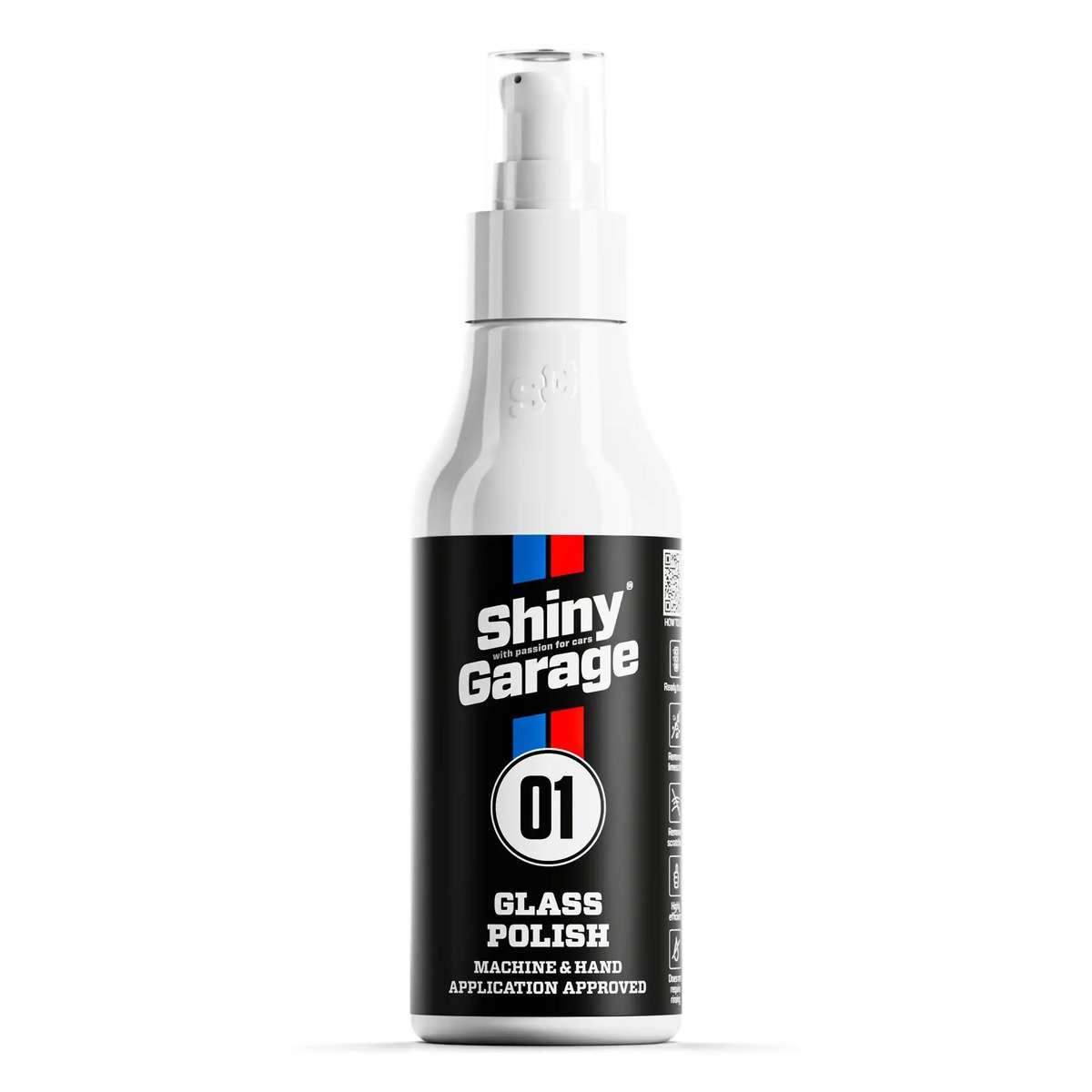 Shiny Garage Glass Polish Pro - pasta de lustruit pentru sticlă ( înlăturare pete calcar) - 150 ml